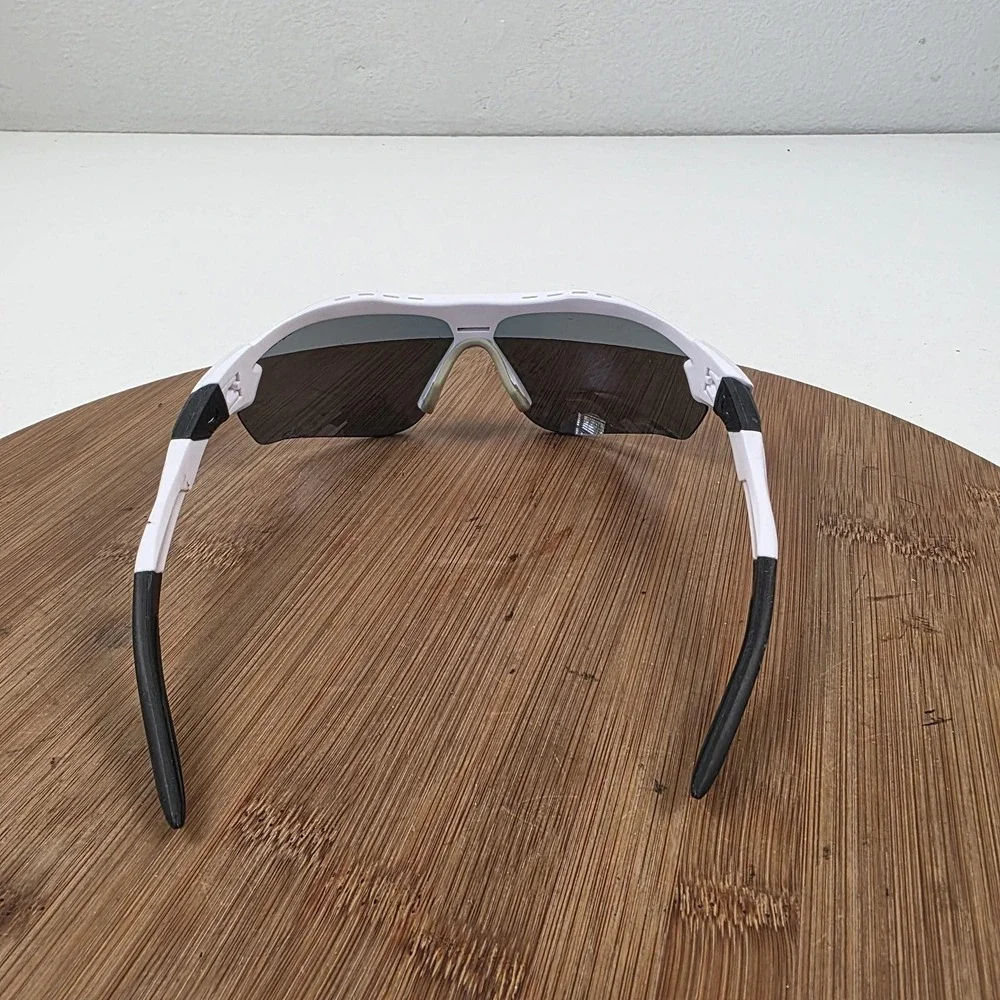 Nike Show X3 Sunglasses Mens 72-09-130 White Purple Mirrored Shield DN9252